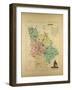 Map of Vienne France-null-Framed Giclee Print