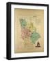 Map of Vienne France-null-Framed Giclee Print