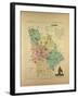 Map of Vienne France-null-Framed Giclee Print