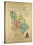 Map of Vienne France-null-Stretched Canvas