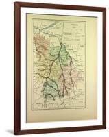 Map of Vienne France-null-Framed Giclee Print