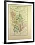 Map of Vienne France-null-Framed Giclee Print