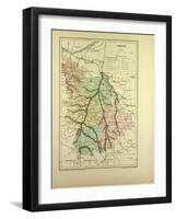 Map of Vienne France-null-Framed Giclee Print