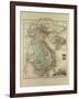 Map of Vietnam Cambodia Thailand Laos 1896-null-Framed Giclee Print