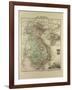 Map of Vietnam Cambodia Thailand Laos 1896-null-Framed Giclee Print