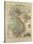 Map of Vietnam Cambodia Thailand Laos 1896-null-Stretched Canvas