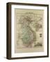 Map of Vietnam Cambodia Thailand Laos 1896-null-Framed Giclee Print