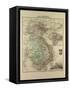 Map of Vietnam Cambodia Thailand Laos 1896-null-Framed Stretched Canvas