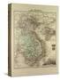 Map of Vietnam Cambodia Thailand Laos 1896-null-Stretched Canvas