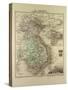 Map of Vietnam Cambodia Thailand Laos 1896-null-Stretched Canvas