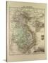 Map of Vietnam Cambodia Thailand Laos 1896-null-Stretched Canvas