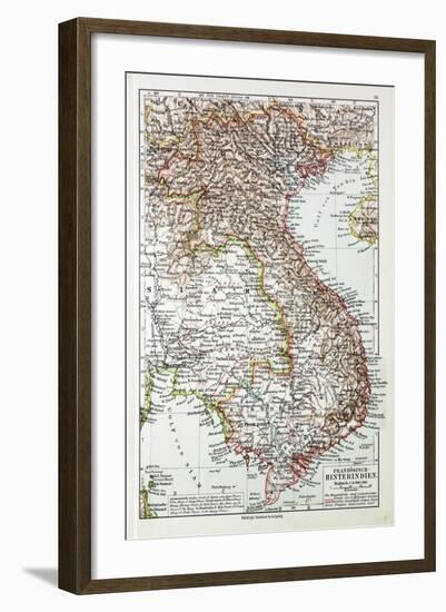 Map of Vietnam Cambodja Laos, 1899-null-Framed Giclee Print