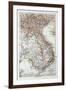 Map of Vietnam Cambodja Laos, 1899-null-Framed Giclee Print