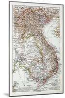 Map of Vietnam Cambodja Laos, 1899-null-Mounted Giclee Print