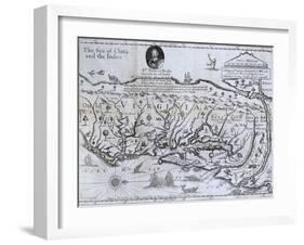 Map Of Virginia-null-Framed Giclee Print