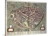 Map of Viterbo from Theatrum Civitatum Et Admirandorum Italiae-Joan Blaeu-Stretched Canvas