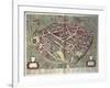 Map of Viterbo from Theatrum Civitatum Et Admirandorum Italiae-Joan Blaeu-Framed Giclee Print