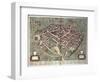 Map of Viterbo from Theatrum Civitatum Et Admirandorum Italiae-Joan Blaeu-Framed Giclee Print