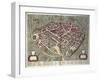 Map of Viterbo from Theatrum Civitatum Et Admirandorum Italiae-Joan Blaeu-Framed Giclee Print