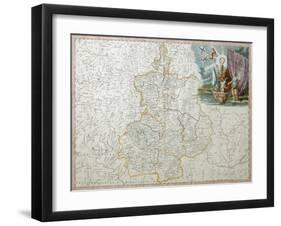 Map of Voronezh Governorate, 1792-Alexander Wilbrecht-Framed Giclee Print