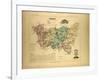 Map of Vosges France-null-Framed Giclee Print