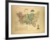 Map of Vosges France-null-Framed Giclee Print