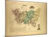 Map of Vosges France-null-Mounted Giclee Print