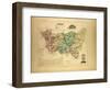 Map of Vosges France-null-Framed Giclee Print