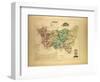 Map of Vosges France-null-Framed Giclee Print