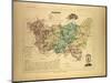 Map of Vosges France-null-Mounted Giclee Print