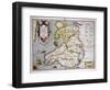 Map of Wales, Published c.1630-Jodocus Hondius-Framed Premium Giclee Print