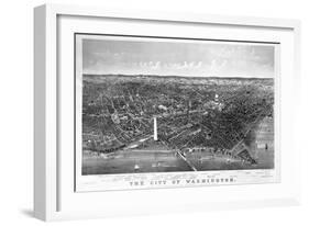Map of Washington D. C.-null-Framed Giclee Print