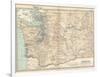 Map of Washington State. United States-Encyclopaedia Britannica-Framed Art Print