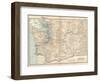 Map of Washington State. United States-Encyclopaedia Britannica-Framed Art Print