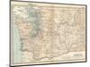 Map of Washington State. United States-Encyclopaedia Britannica-Mounted Art Print