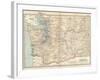 Map of Washington State. United States-Encyclopaedia Britannica-Framed Art Print