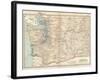 Map of Washington State. United States-Encyclopaedia Britannica-Framed Art Print