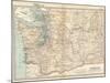 Map of Washington State. United States-Encyclopaedia Britannica-Mounted Art Print