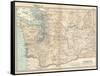 Map of Washington State. United States-Encyclopaedia Britannica-Framed Stretched Canvas