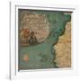 Map of West Africa-Giustino Menescardi-Framed Giclee Print