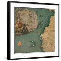 Map of West Africa-Giustino Menescardi-Framed Giclee Print