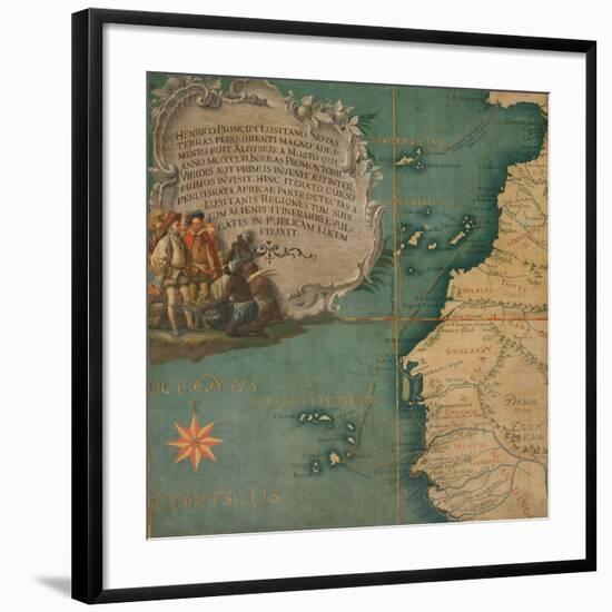 Map of West Africa-Giustino Menescardi-Framed Giclee Print