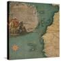 Map of West Africa-Giustino Menescardi-Stretched Canvas