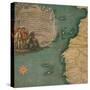 Map of West Africa-Giustino Menescardi-Stretched Canvas