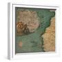 Map of West Africa-Giustino Menescardi-Framed Giclee Print