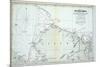 Map of West Arctic America Showing the Tracks of HMS Enterprise and Investigator in 1850-1854-null-Mounted Giclee Print