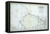 Map of West Arctic America Showing the Tracks of HMS Enterprise and Investigator in 1850-1854-null-Framed Stretched Canvas