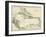 Map of West Indies and the Caribbean Sea, 1800s-null-Framed Premium Giclee Print