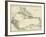 Map of West Indies and the Caribbean Sea, 1800s-null-Framed Giclee Print