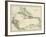 Map of West Indies and the Caribbean Sea, 1800s-null-Framed Giclee Print